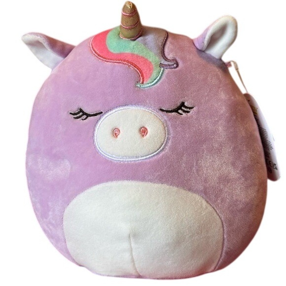 Squishmallows Silvia Unicorn Pink Purple  Summer By Kellytoy New